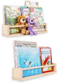 Resim EMTA 50 Cm 2 Li Ahşap Raf Montessori Kitaplık Çocuk Odası Aksesuar 