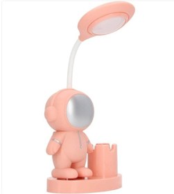 Resim mikudesign LED Astronot Masa Lambası Ve Kalemlik 
