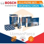 Resim Hyundai I20 1.2 Benzinli Bosch Filtre Bakım Seti 2014-2019-Hava+Yağ+Standart Polen 