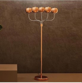 Resim Capsul Beşli Lambader Bakır 