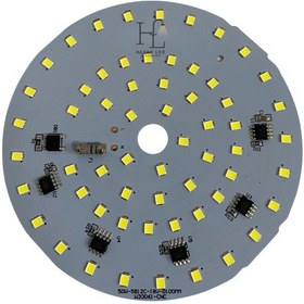 Resim 220 Volt 50 Watt Smd 2835 Ledli Hazır Projektör Ledi Beyaz Yuvarlak Pcb Avize Ledi 