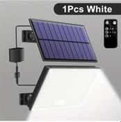 Resim Wangxi 1 Bilgisayar 400 Led Güneş Enerjili Hareket Sensörlü Dış Mekan Güvenlik Lambası Uzaktan Kumandalı Veranda Bahçe Depo Duvar Aydınlatma 