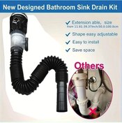 Resim Willowhaven Set A Siyah Rv Esnek P Tipi Sifon Seti - Dikey Yatay Uyumlu Koku Önleyici 