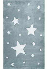 Resim Eko Halı Eko Kids Kds 12 Blue Hav Toz Vermez Çocuk Odası Halısı - 120x180 Mavi 