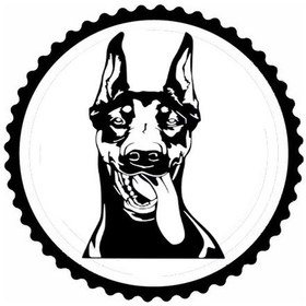 Resim Sevimli Köpek Tasarım 3.model Sticker 10 X 10 Cm 