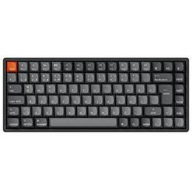 Resim K2 Max %75 RGB Türkçe Red Switch Kablosuz Alüminyum Çerçeve Karbon Siyah Mekanik Klavye 