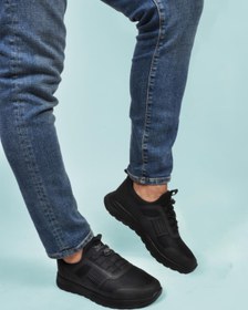 Resim WALKWAY Nans 6006 M Siyah Fileli Kilit Bağcıklı Erkek Spor Ayakkabı 