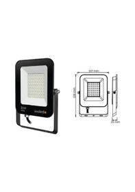 Resim İnoled 20w 6500k Egra Serisi Ip66 Beyaz Led Projektör 7202-01 