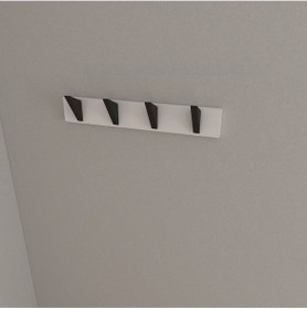 Resim Hepsi3boyutlu Modern Duvar & Kapı Kanca Askılık - 4 Adet Siyah Kanca Askılık - Model No : 5 Siyah 