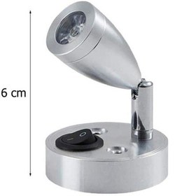 Resim Karavan & Tekne Döner Tip Led Okuma Lambası 12v - Gri 