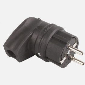 Resim Mono Topraklı Eğik Fiş Kauçuk Siyah 