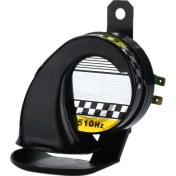 Resim Neevoyu 12v Universal Su Geçirmez Motor Bisikleti Kamyon Hornu 130db Abs+metal Siyah Ton 