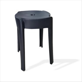 Resim M3 Decorium Büyük Geniş Uzun Sağlam Sert Plastik Kırılmaz Hafif 45 cm Banyo Balkon Bahçe Oturak Tabure Sandalye 