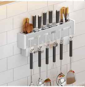 Resim Mutfak Duvara Monte Raf Çubukları Tutucu 40cm 