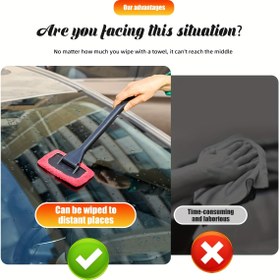 Resim Otomatik Cam Sızdırmazlık Fırçası, Temizleme Fırçası, Ön Cam Temizleme Aracı, Araç Penceresi Silindiri, Araba Aksesuarları, Toz Temizleme Fırçası 