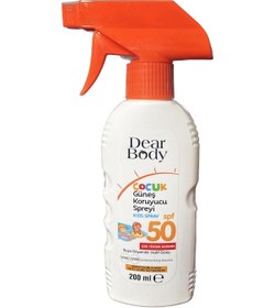 Resim Dear Body Kids Koruyucu Güneş Kremi Sprey SPF50 200 ML 
