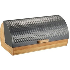 Resim Nishev.com Evini Sev Bambu Ekmeklik Ekmek Sepeti Lüks Ekmek Kutusu Zigzag Desen Bambu 