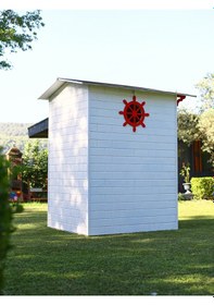 Resim Mandu Ahşap Soyunma Kabini Xl Mavi 