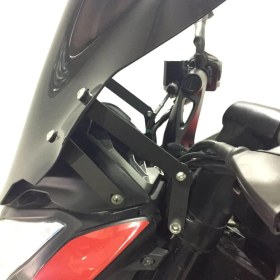 Resim GP Kompozit Bajaj Pulsar NS 200 2011-2024 Uyumlu Ön Tur Camı Şeffaf 40 cm 