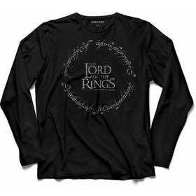 Resim Kendim Seçtim Lotr Lord Of The Rings Yüzüklerin Efendisi Logo Uzun Kollu Tişört Baskılı Çocuk T-Shirt 