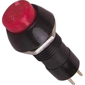 Resim Intercom IC-191 Kırmızı 2 Pin Basmalı On-Off Anahtar Buton 10mm 