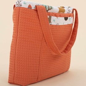 Resim Bebek Bakım Çantası - Turuncu Petek - Orman 