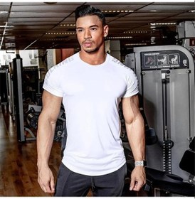 Resim Globesky Erkekler Sıkıştırma Hızlı Kuruyan T-shirt Gym Fitness Koşu Spor Siyahgreen Green 