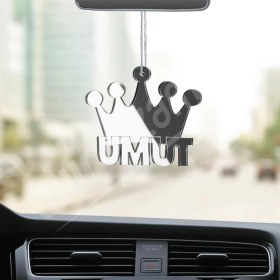 Resim Olur O Zaman Kişiye Özel Kral Tacı Pleksi Araba Dikiz Aynası Süsü 