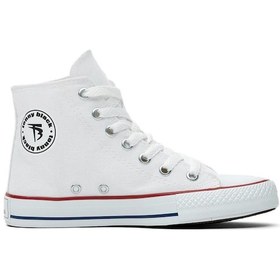 Resim Rahat Kalıp Bağcıklı Uzu Unisex Beyaz Spor Ayakkabı Tbh1424 Beyaz 