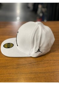 Resim Hamze Nakışlı Beyaz Renk Hip Hop Snapback Rapper Cap Şapka 