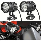 Resim Motion003 2 Adet Lupu Auto Motosiklet Far Sis Lambası 120w 6000lm Led Anahtarlı Atv Scooter Uygun 