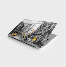 Resim Laptop Sticker Bilgisayar Notebook Pc Kaplama Etiketi Newyork Yağlıboya 