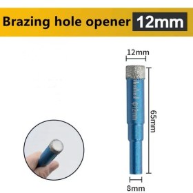 Resim 12MM 6mm 8mm 10MM 12MM 14MM 16MM Elmas Kaplı Matkap Ucu Kiremit Mermer Cam Seramik Delik Testere Matkap Elmas Karot Ucu Yemek Sondaj (Yurt Dışından) 