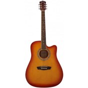 Resim Washburn WA90CTS Tobacco Burst Akustik Gitar 
