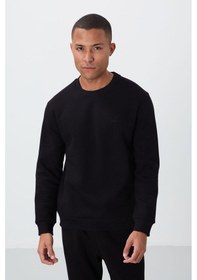 Resim Tommy Life Siyah Pamuklu Kalın İçi Tüylü Yumuşak Dokulu Comfort Fit Nakışlı Erkek Eşofman Takım -85265 Siyah 