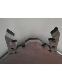 Resim PremiumPort Yumuşak ve Şık 26MM Siyah-Gri Minder 100CM, Konforlu Kullanım 