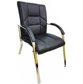 Resim Risus Siyah Deri Misafir Koltuğu Siyah 