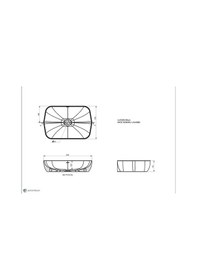 Resim Seramiksan Lucida Batarya Delikli Tezgah Üstü Lavabo Mat Antrasit 55 CM 