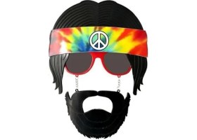 Resim MCM Group Siyah Saçlı Bandana Hippi Parti Gözlüğü 