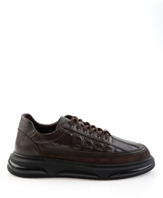 Resim Bambi Kahve Hakiki Deri Erkek Sneaker E01080219003 