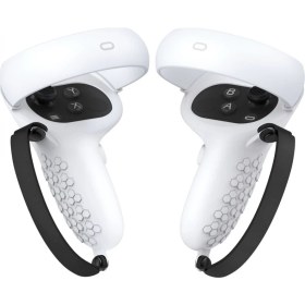Resim Zljnx 1 Çift Denetleyici Tutma Kapağı Oculus Quest 2 Silikon Koruyucu Kapak Anti Atma Kolu Kol Ayarlanabilir Kayış Konsol Kavrama (Yurt Dışından) 