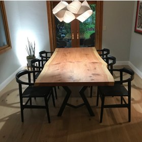 Resim Abronya Büyük Toplantı Masası Metal Yemek Masası Ayağı Profil Ayak 