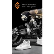 Resim MTNdizlik MAK99 Motosiklet Vites Çorabı , Doğal Deri Ayakkabı Koruyucu , Vites Kılıfı 