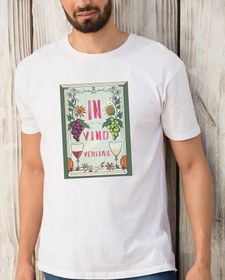 Resim In Vino Veritas Erkek Tişört 