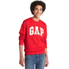 Resim GAP Original Arch Crew Erkek Kırmızı Günlük Stil Eşofman Üstü 852079008 