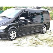 Resim Mercedes Vito 2 W639 Uzun Şase Marşpiyel - 2004 - 2014 Boyasız Fiberglass 