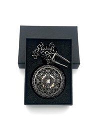 Resim Valkyrie Vintage Kutulu Köstekli Kurmalı Mekanik Chrome İskelet Saat - Hediyelik Cep Saati - Retro 