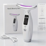 Resim 7-in-1 LED Yüz Masajı ve Boyun Güzellik Cihazı Dijital Ekran, USB Şarj Edilebilir, Çift Çene Kaldırma, Hafif Bej Bakım Titreşimi, 3 Mod (, ), Kadınlar İçin İdeal Hediye, Güzellik Artırma, Şık Güzellik Aracı, Modern Estetik, Dayanıklı Yapı 