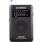 Resim SONIVOX VS-R115 SİYAH RENK CEP TİPİ ANALOG FM RADYO 