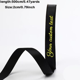 Resim Özel Premium Altın Folyo Yazılı Kurdele - 4,99 metre x 1,98 cm Genişlik, Şahsi Sıcak Baskı Efekti, Noel Hediye Paketlemesi, Fiyonklar, Çiçek Düzenlemeleri ve DIY Nikâh Süslemeleri İçin Uygun – Çoklu Renk Seçenekleri, El İşleri İçin Kurdele, El İşleri için Dantel Kurdele, El İşi Kurdele, Altın Vurgulu Kurdele, Baskılı Kurdele, El İşleri İçin Kırışık Dalga Kurdele, Geniş Lüks Kurdele, El İşleri için Vintage Kurdele, El İşi Kurdele, El işleri üçün geniş kurdele, Kare Desenli 